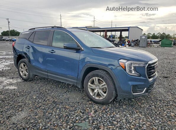 3GKALMEG4RL250175 2024 GMC TERRAIN Синий Передняя правая четверть