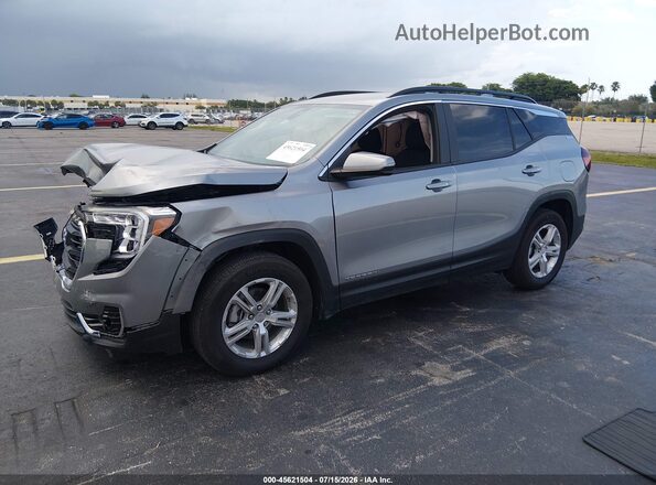 3GKALMEG8RL395798 2024 GMC TERRAIN Gray Передня ліва чверть