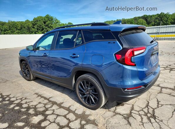 3GKALMEG8RL400854 2024 GMC TERRAIN Blue Trasero izquierdo