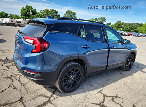3GKALMEG8RL400854 2024 GMC TERRAIN Blue Trasero derecho