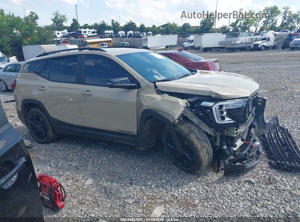 3GKALMEG9PL106053 2023 GMC TERRAIN Tan Սալոնի հետևի տեսք