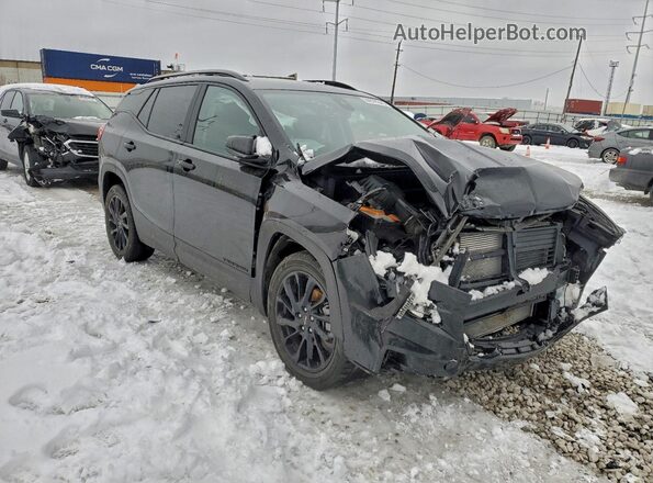 3GKALMEG9PL210039 2023 GMC TERRAIN Черный Передняя правая четверть