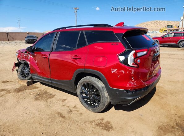 3GKALMEGXRL186546 2024 GMC TERRAIN Burgundy Trasero izquierdo