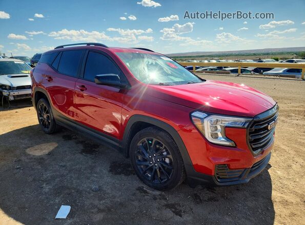 3GKALMEGXRL186546 2024 GMC TERRAIN Burgundy Delantero derecho