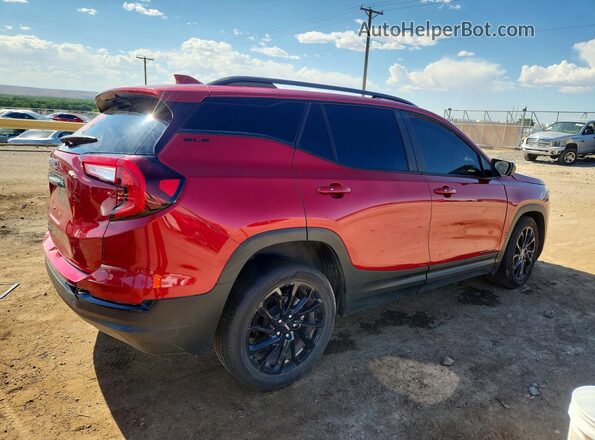 3GKALMEGXRL186546 2024 GMC TERRAIN Burgundy Trasero derecho