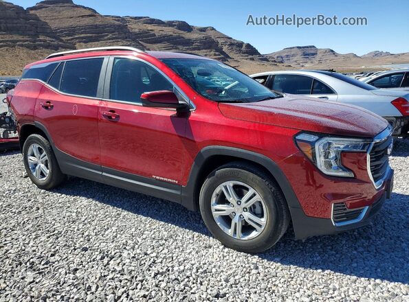3GKALMEGXRL256479 2024 GMC TERRAIN Темно-бордовый Передняя правая четверть