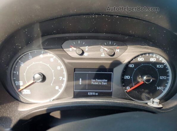 3GKALMEV0JL155924 2018 GMC TERRAIN White Instrument cluster view