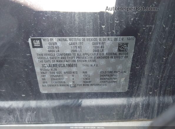 3GKALMEV0JL196618 2018 GMC TERRAIN Black Widok komory silnika