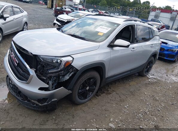 3GKALMEV0JL399802 2018 GMC TERRAIN Серый Передняя левая четверть