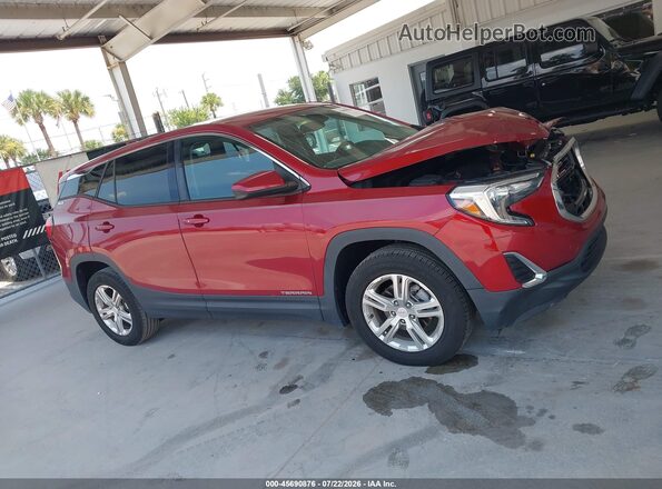 3GKALMEV0KL172143 2019 GMC TERRAIN Красный Вид задней части салона
