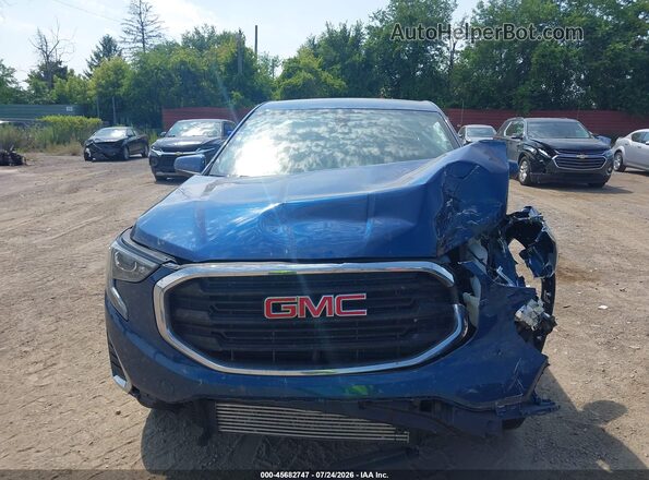 3GKALMEV0KL298972 2019 GMC TERRAIN Blue Widok zestawu wskaźników