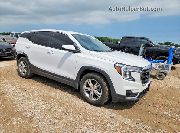 3GKALMEV0NL112464 2022 GMC TERRAIN White Передня права чверть