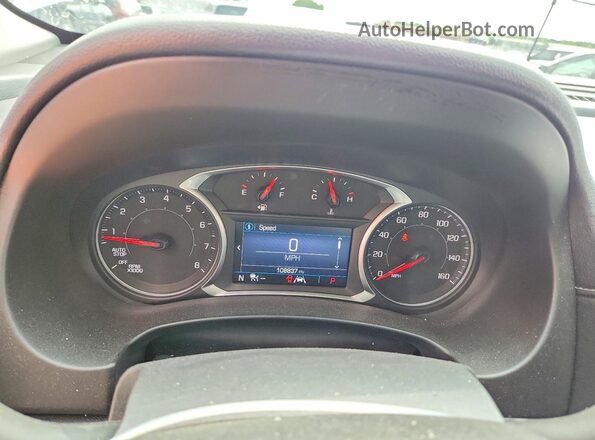 3GKALMEV0NL112464 2022 GMC TERRAIN White Вид щитка приладів