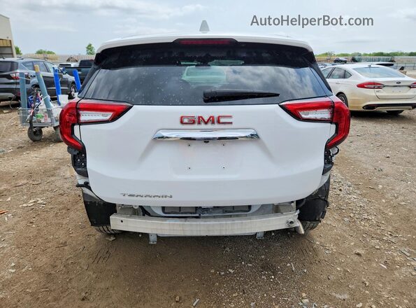 3GKALMEV0NL112464 2022 GMC TERRAIN White Вид ззаду