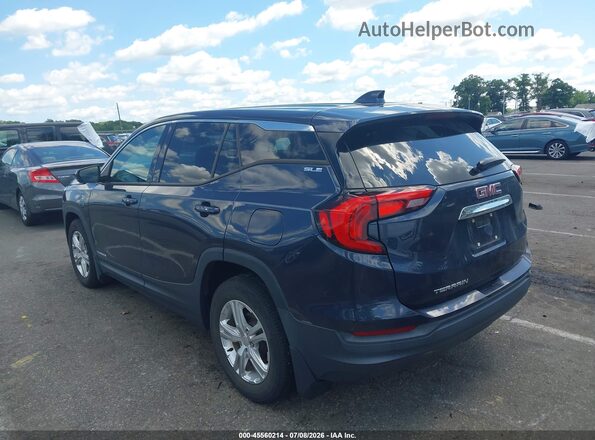 3GKALMEV1JL276722 2018 GMC TERRAIN Blue Հետևի ձախ