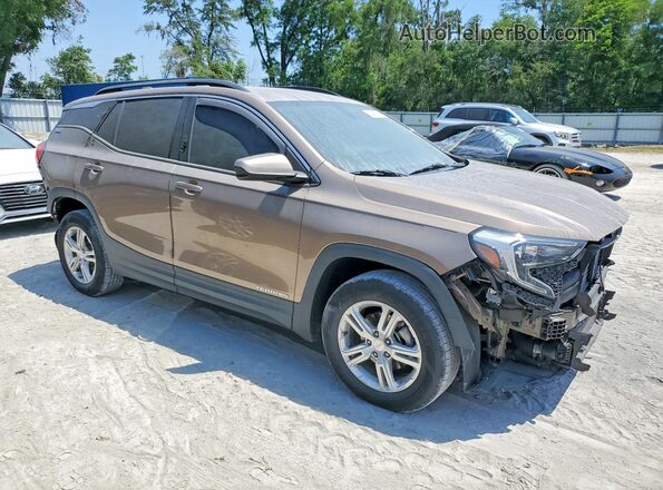 3GKALMEV1JL359065 2018 GMC TERRAIN Gold Przód prawy