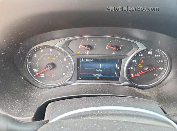 3GKALMEV1JL398870 2018 GMC TERRAIN Blue Instrument cluster view