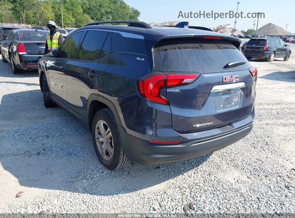 3GKALMEV1KL120021 2019 GMC TERRAIN Dark Blue Trasero izquierdo
