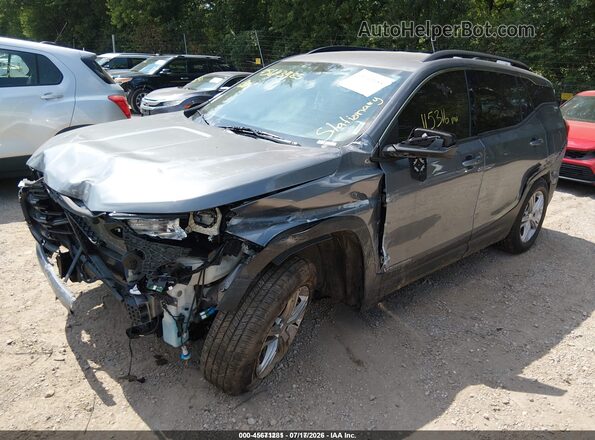 3GKALMEV1LL103351 2020 GMC TERRAIN Gray Vista tres cuartos delantera izquierda