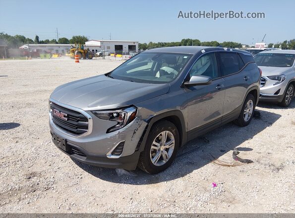 3GKALMEV1LL340986 2020 GMC TERRAIN Gray Front left