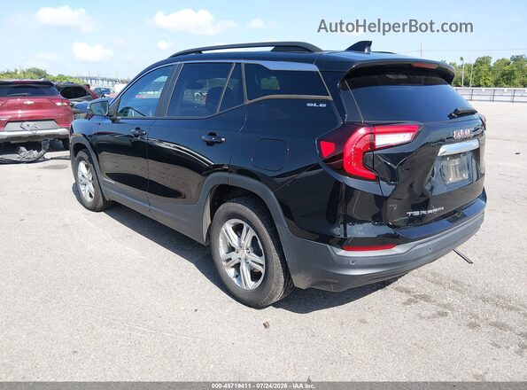 3GKALMEV1NL129161 2022 GMC TERRAIN Black Trasero izquierdo