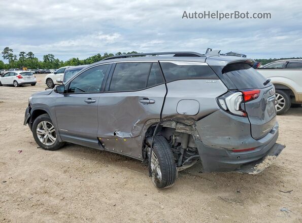 3GKALMEV2JL186589 2018 GMC TERRAIN Серый Задняя левая четверть