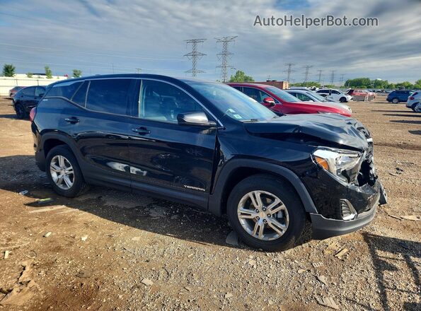 3GKALMEV2JL244815 2018 GMC TERRAIN Черный Передняя правая четверть