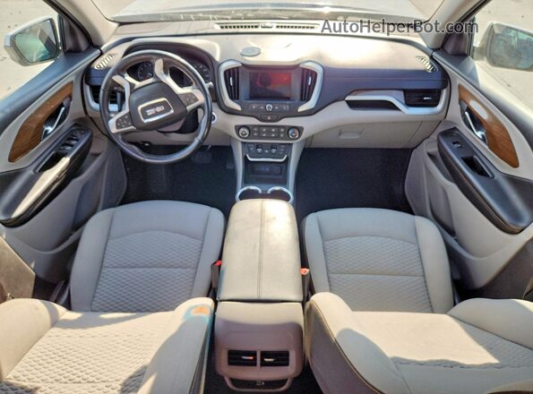 3GKALMEV2JL256382 2018 GMC TERRAIN White Вид панелі приладів