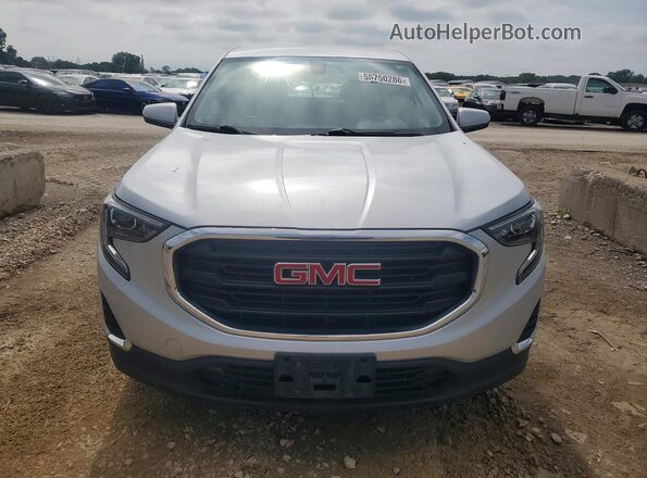 3GKALMEV2JL261162 2018 GMC TERRAIN Silver Вид спереду
