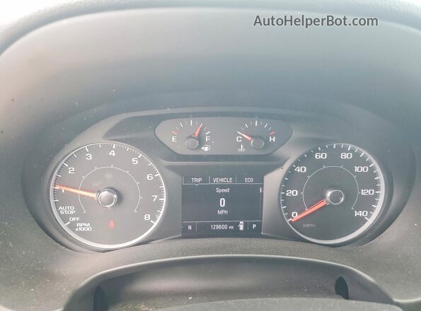3GKALMEV2JL261162 2018 GMC TERRAIN Silver Вид щитка приладів