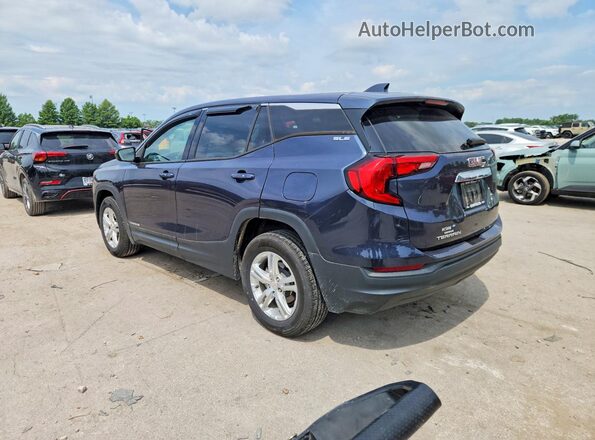 3GKALMEV2JL314958 2018 GMC TERRAIN Blue Հետևի ձախ