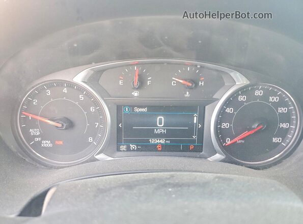 3GKALMEV2JL414283 2018 GMC TERRAIN Gray Widok zestawu wskaźników