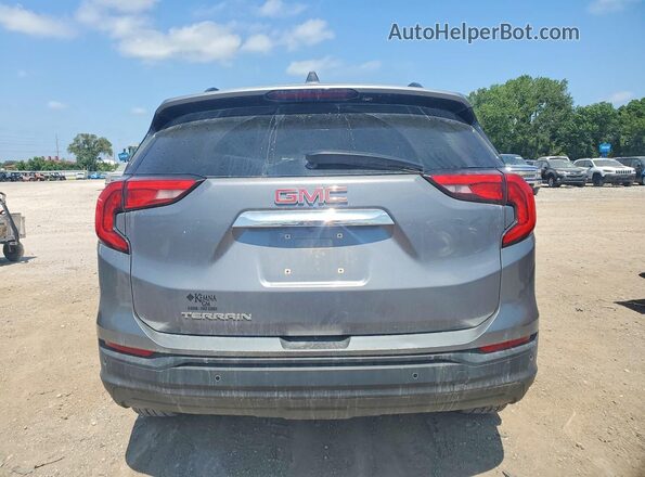 3GKALMEV2JL414283 2018 GMC TERRAIN Gray Widok z tyłu