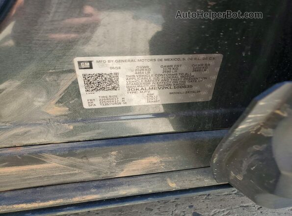 3GKALMEV2KL100635 2019 GMC TERRAIN Charcoal Widok komory silnika