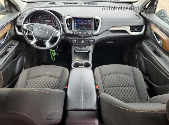 3GKALMEV2ML333045 2021 GMC TERRAIN Серебряный Вид панели приборов