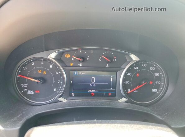3GKALMEV2NL273267 2022 GMC TERRAIN White Вид щитка приладів