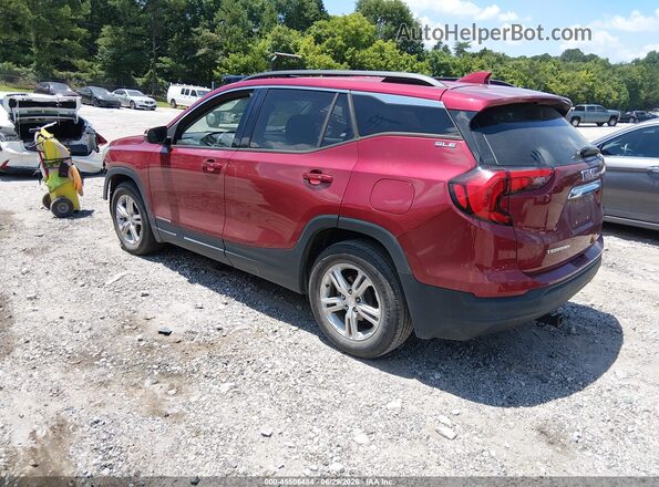 3GKALMEV3JL186133 2018 GMC TERRAIN Red Задня ліва чверть