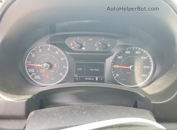 3GKALMEV3JL336354 2018 GMC TERRAIN White ხელსაწყოთა პანელის ხედი