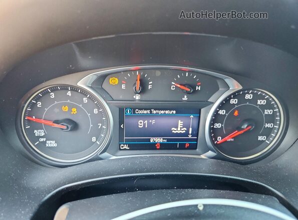 3GKALMEV3KL110266 2019 GMC TERRAIN Silver Instrument cluster view