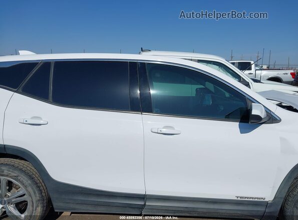 3GKALMEV3KL205765 2019 GMC TERRAIN White Вид задньої частини салону