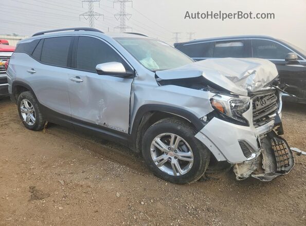 3GKALMEV3LL179170 2020 GMC TERRAIN Серебряный Передняя правая четверть