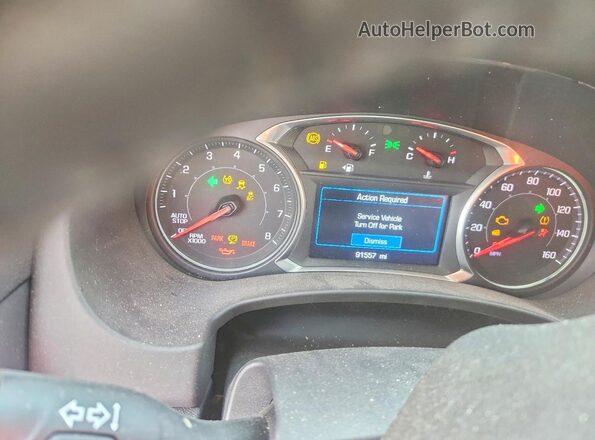 3GKALMEV3LL179170 2020 GMC TERRAIN Серебряный Вид щитка приборов