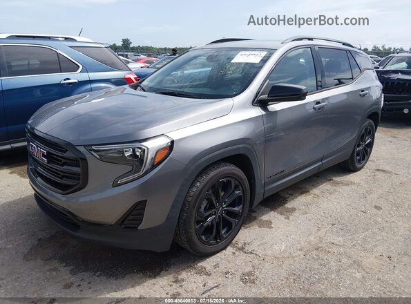 3GKALMEV3LL260363 2020 GMC TERRAIN Gray Vista tres cuartos delantera izquierda