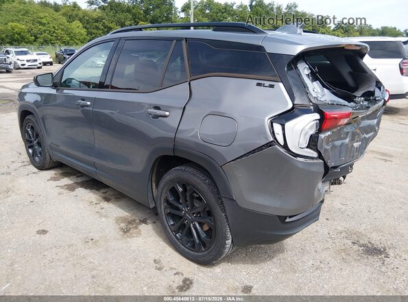 3GKALMEV3LL260363 2020 GMC TERRAIN Gray Trasero izquierdo