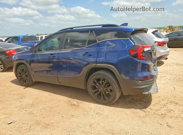 3GKALMEV3NL263184 2022 GMC TERRAIN Blue Հետևի ձախ