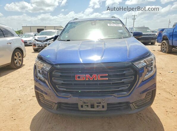 3GKALMEV3NL263184 2022 GMC TERRAIN Blue Դիմացի տեսք