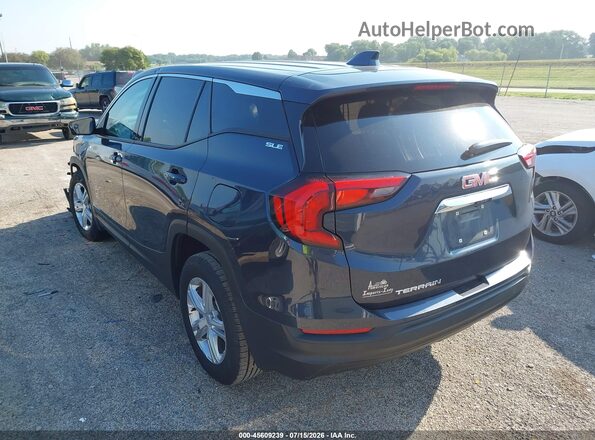 3GKALMEV4JL259266 2018 GMC TERRAIN Dark Blue Trasero izquierdo