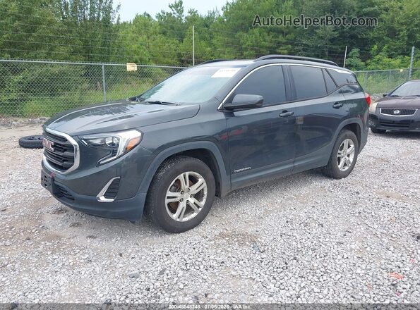 3GKALMEV4JL269053 2018 GMC TERRAIN Gray Передня ліва чверть