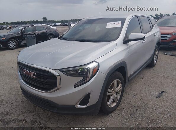 3GKALMEV4JL358945 2018 GMC TERRAIN Silver Front left