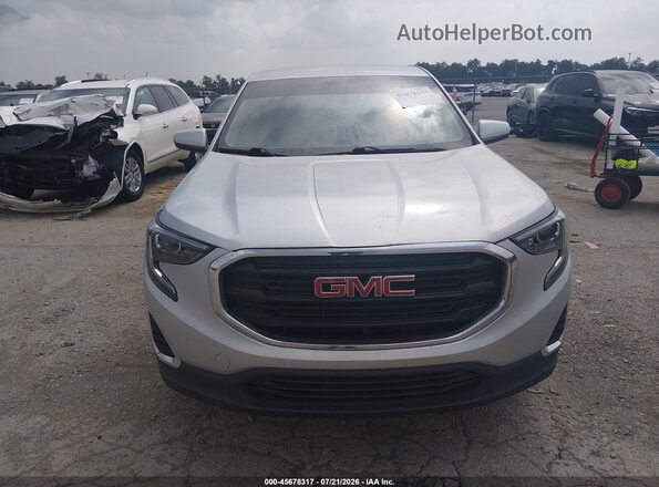 3GKALMEV4JL358945 2018 GMC TERRAIN Silver Front view